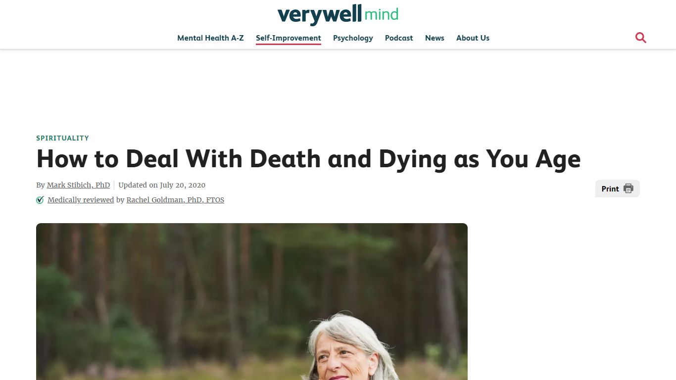 How to Deal With Death and Dying as You Age - Verywell Mind